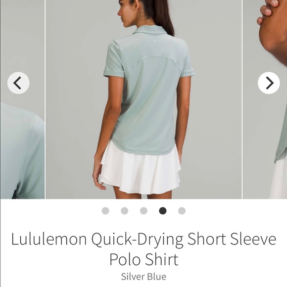ISO: Lululemon Silver Blue Quick Drying Polo - Picture 2 of 2